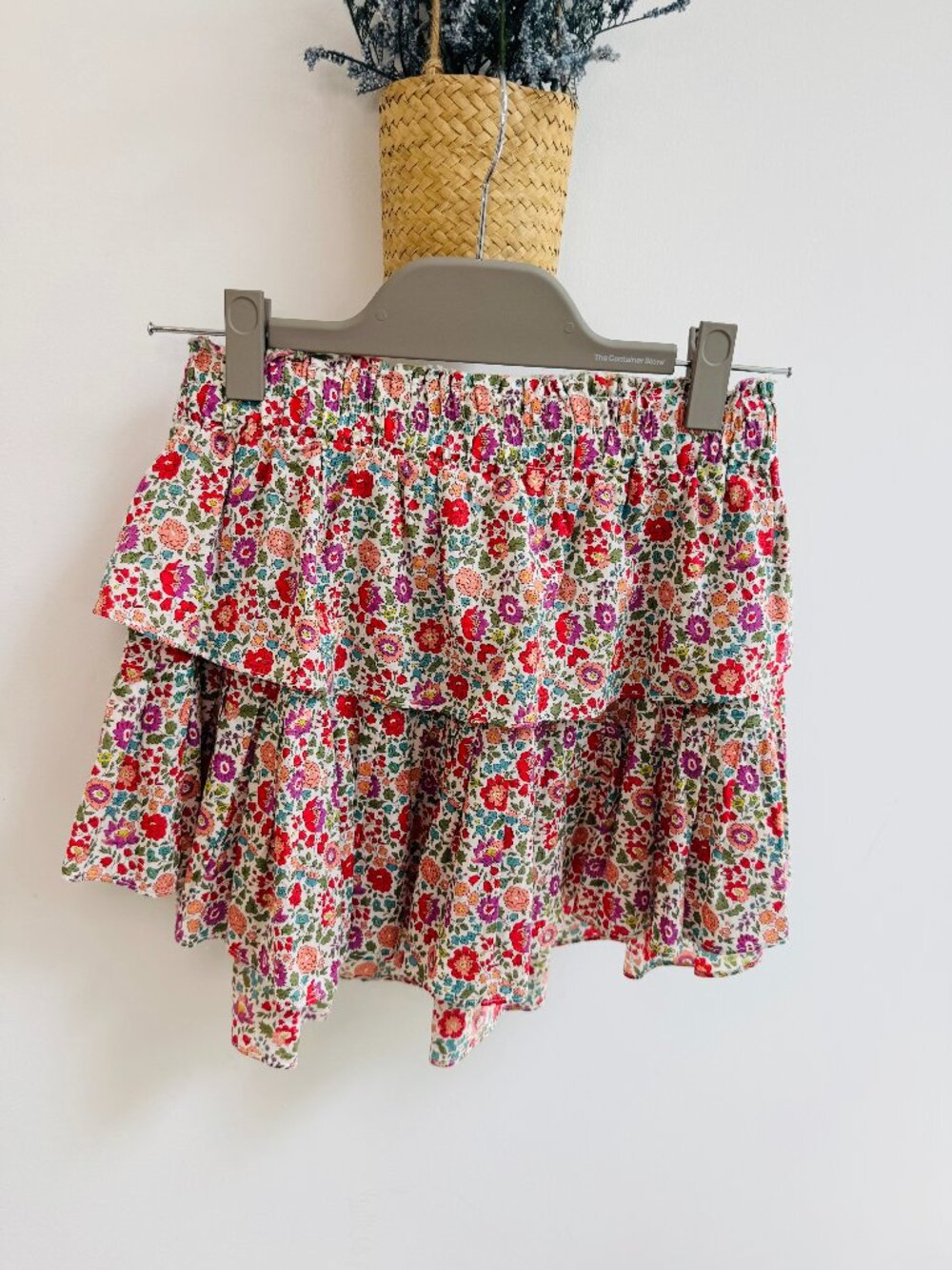 LoveShack Fancy Ruffle Mini Skirt in Liberty Print, Sz XS